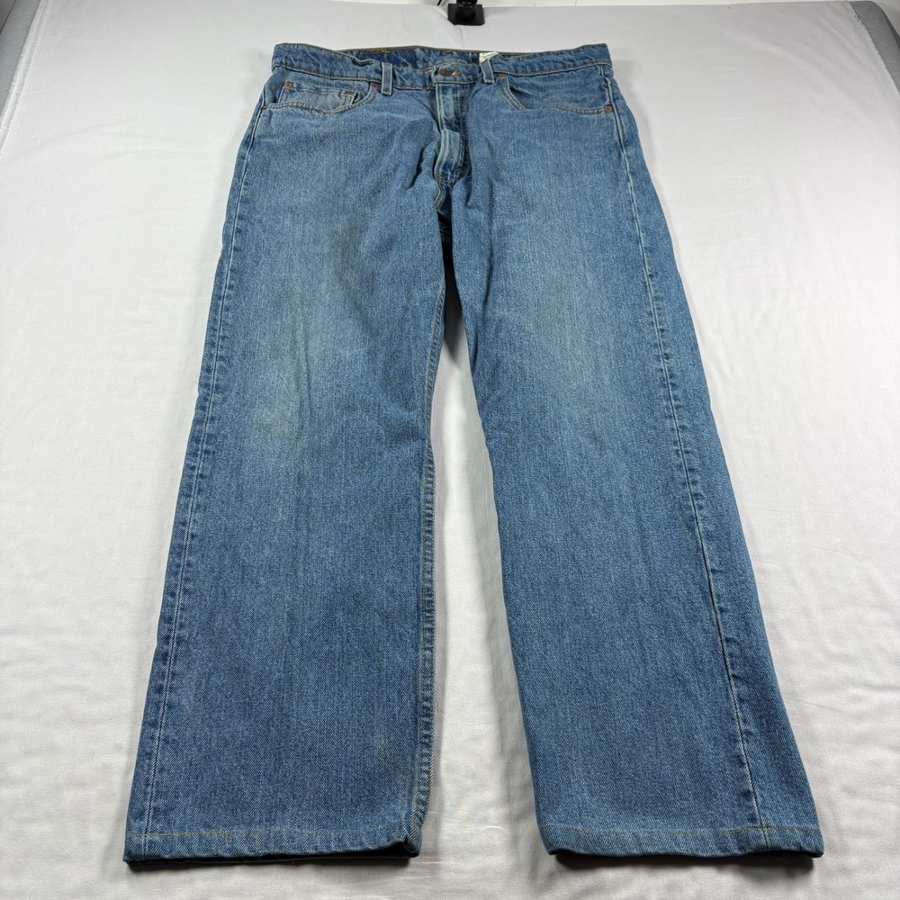 Vintage 90s Levis 505 Jeans Mens 38x30 (Fits 36x28) Blue Straight Leg USA Made